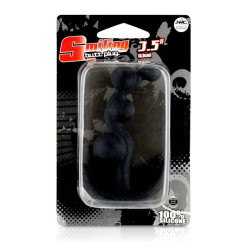 SMILIING BUTT PLUG 3.5 BLACK