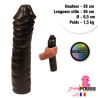 Dildo godemiché Dark Crystal 38x36 cm